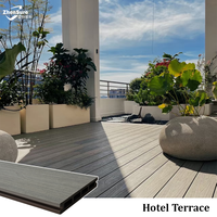 Planches de terrasse WPC modernes personnalisables pour extérieur, antidérapantes, durables, imperméables, ignifuges, à grain de bois, pour terrasse, jardin, parc