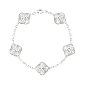 Bracciale <span class=keywords><strong>di</strong></span> Alta Qualità a Quadrifoglio, Raffinato Bracciale in Agata, Gioiello Classico Portafortuna <span class=keywords><strong>di</strong></span> Lusso per <span class=keywords><strong>Donna</strong></span>, Regalo con Logo - Product Image 6