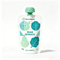 Pochettes écologiques en plastique avec bec verseur pour aliments liquides pour bébés, jus de fruits, boissons et emballages de boissons