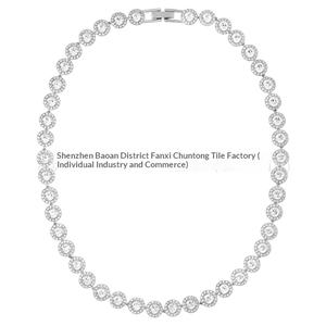 Conjunto de Joyería de Aleación de la Serie Roman Una de Shi Jia con Incrustaciones de Cristal y Circonio, Collar y <span class=keywords><strong>Pulsera</strong></span> Redondos - Product Image 2