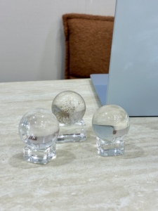 Esfera de Cuarzo Transparente Natural de 35 mm, Bola de Cristal Pequeña, Piedra de Bolsillo para Sanación de Chakras, Meditación, Decoración de Escritorio, Regalo, 56 g - Product Image 3