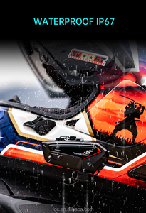 <span class=keywords><strong>Freedconn</strong></span> F1 helm interkom Stereo, aksesori headset sepeda motor <span class=keywords><strong>Bluetooth</strong></span> tahan air dengan peredam bising bahan ABS - Product Image 2