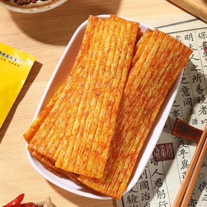 Produit phare de l'usine : Latiao chinois de qualité supérieure, épicé, soufflé, semi-moelleux, en forme de bande de gluten, collation céréalienne 20g - Product Image 5