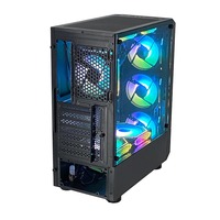 Pcooling Case Pc Gaming Atx Torre completa A prueba de polvo Gaming Computer Case con gabinete de vidrio templado Pc Case