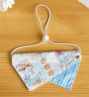 Bandana triangulaire personnalisée pour chiens et chats, motif color block, design d'usine sur mesure, accessoire doux et lavable