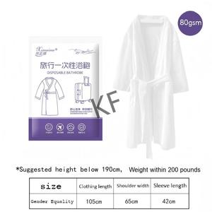 Albornoz desechable de alta calidad para Hotel Travel Spa, con material de fibra adhesiva gruesa estéril para hombres y mujeres - Product Image 2