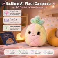 Jouets en peluche IA, Peluche GPT aux yeux émotionnels avec fonctions tactile et répétitive, Fait évoluer l'émpathie et les compétences d'auto-régulation, OEM/ODM