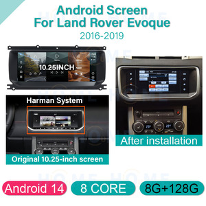 Android 14 autoradio per Land Rover Range Rover <span class=keywords><strong>Evoque</strong></span> 2012-2019 Auto Auto senza fili Carplay Auto di navigazione automatica lettore multimediale GPS - Product Image 4