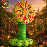 Colonne de sculpture gonflable géante en forme de tournesol Pop Art, accessoire décoratif pour festival de musique et centre commercial