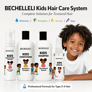 OEM Private Label <strong>Natural</strong> Organic Kids Hair Care Set Kids 3 in One <strong>Shampoo</strong> Conditioner Gel Body Wash Produits Pour Cheveux MOQ - Product Image 2