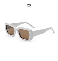 Lunettes de soleil polarisées rectangulaires en acétate à monture intégrale, style rétro années 90, unisexe, pour l'extérieur, avec verres TAC, idéales pour les vacances d'été