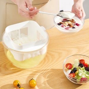 Separatore di latte di soia greco di soia e formaggio di bambù con separatore di latte di soia che sgocciola a rete Fine filtro per caffè e Yogurt - Product Image 6