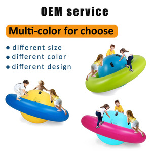 Giocattolo Gonfiabile in PVC per Bambini, <span class=keywords><strong>Altalena</strong></span> a <span class=keywords><strong>Dondolo</strong></span> con Palla Rotante per Sport all'Aperto - Product Image 3