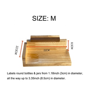 Machine à étiqueter manuelle en bois personnalisable avec LOGO, réglable et haute efficacité, pour bouteilles de bière et de <span class=keywords><strong>vin</strong></span> (vente en gros) - Product Image 3