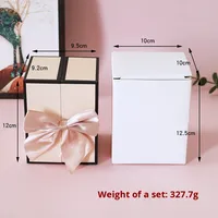 Coffret Cadeau Fête des Mères, Saint-Valentin, Festival du Printemps – Roses Éternelles Préservées Design Petit Ours à Double Porte