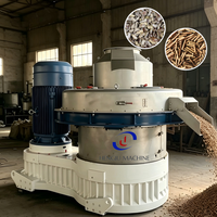Machine à granulés de bois certifiée CE, alimentée au diesel, 16 mm, pour la fabrication de combustible biomasse à partir de sciure de bois et de feuilles de pin