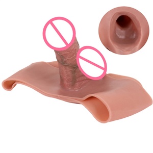 Мужские слитные штаны из силиконовой кожи, сексуальные секс-игрушки для взрослых, с полым рукавом, плотное и мягкое нижнее белье - Product Image 3