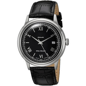 Men Automatic <b>Mechanical</b> <b>Watch</b> Dial Sapphire Crystal Leather Strap Alloy Case Luminous Date Display 10m Water Resistant Business - Product Image 2