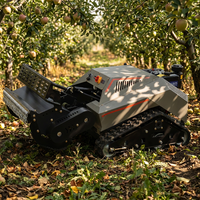 Tondeuse à gazon télécommandée fiable de 800 mm et 18 CV pour terrains accidentés et travaux agricoles