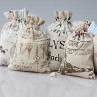 Sac en jute et coton écologique en gros avec cordon de serrage, logo personnalisé imprimé, pochette textile réutilisable, emballage promotionnel pour la vente au détail