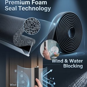 Tira de Sellado de Espuma de PU <span class=keywords><strong>para</strong></span> Puertas y <span class=keywords><strong>Ventanas</strong></span> de Madera, Aislamiento Acústico, Fácil Instalación, Protección Contra la Intemperie - Product Image 2