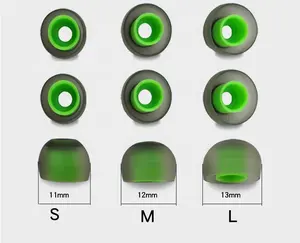 Komfortable Durable Silikon Ohrhörer Doppel Farben Ohr Tipps für Kopfhörer Kopfhörer