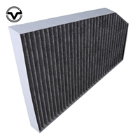 Filtre à air d'habitacle trapézoïdal spécial OEM au charbon actif 1039042-00-B 1039042-00-A pour Tesla Model X 2015-2021 Pièces de rechange HVAC