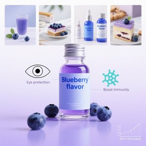 Fábrica Atacado Alimentos Sabor Concentrado Blueberry Sabor Líquido Fragrância Em Pó Tempero Líquido para Alimentos e Bebidas