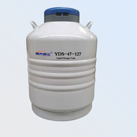 Réservoir de liquide d'azote liquide pour cellules d'embryons congelés, conteneur de liquide d'azote liquide, bidon de liquide d'azote liquide de 47 kg pour la biotechnologie