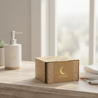 Boîte à rabat pour cosmétiques personnalisée Impression logo Emballage à ergots Boîte cadeau en carton blanc