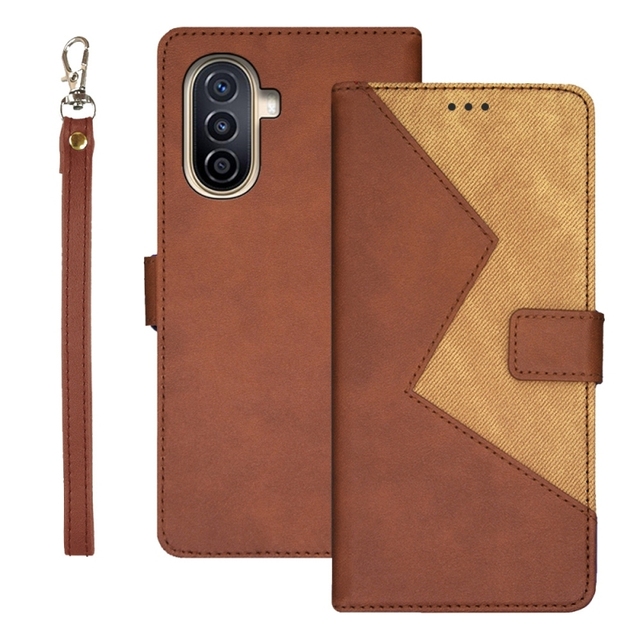 For Huawei Nova Y71 Idewei Full Body Case Shockproof PU Leather Mobile Phone Case With Card Slot Wallet Function