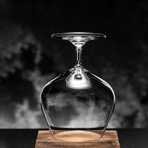 แก้วบรั่นดีแบบคลาสสิกแก้วไวน์แบบใสมีฐานสั้นแก้วคริสตัลแก้วไวน์บรั่นดีสีแดงใส - Product Image 3