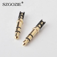 Pour PJ-M-3.5-3 Prise Jack 3,5 mm 1/8 po 3 pôles plaqué or Jack audio mâle 1,5 A pour audio et vidéo