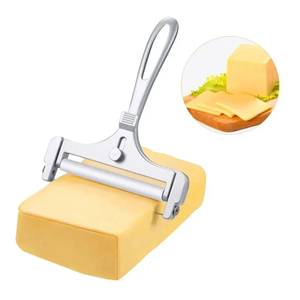 Cortador de Queso de Aluminio al por Mayor, Ajustable en Grosor, para Mantequilla, Quesos Blandos y Semiduros, Utensilios de Cocina, Gadgets para Queso Cheddar - Product Image 1
