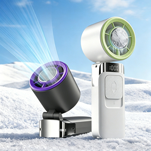 2026 New Customizable Usb Handheld Mini Portable Electric Fan Foldable Rechargeable for Office & Outdoor Use Slim Air Cooler - Product Image 1