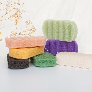 Gloway – éponge de bain pour le corps en <span class=keywords><strong>Konjac</strong></span>, 100% naturel, Rectangle à base de plantes, charbon de bois noir, 7 couleurs au choix, offre spéciale - Product Image 3