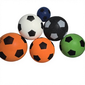 Pallone da calcio silenzioso OEM per bambini, in morbida schiuma scanalata, per l'apprendimento del calcio indoor, fornito all'ingrosso. - Product Image 2