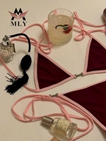 MLY Custom Hoge Kwaliteit Strandkleding 50 MOQ Fabrikant Bikini Fabrikant Sexy Tweedelige Bikini Dames