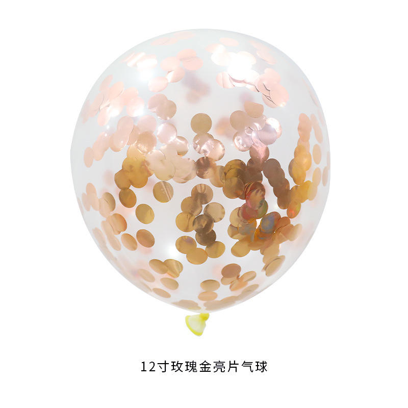 12-inch rose gold sequined balloon