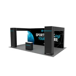 Portable 10*20 Ft Show Pop Up Aluminum Shelf Display Trade Show Banner Display Stand For Trade Show