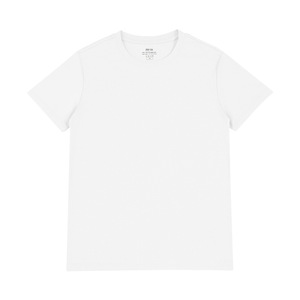 เสื้อยืดคอกลมแขนสั้นผู้ชายผ้าฝ้ายเนื้อนุ่มระบายอากาศดีสีขาวล้วนทรงหลวมสไตล์ลำลองพิมพ์โลโก้ตามสั่งคุณภาพสูง - Product Image 1