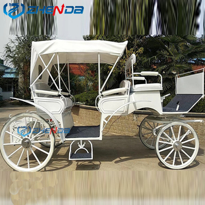 Popular Carruaje Eléctrico Clásico Real Blanco para Turismo/Vehículo Eléctrico de Viaje, Carrozas de Caballos en Venta - Product Image 5