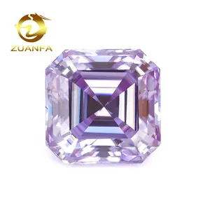 定制颜色硅石松散钻石批发价格高品质漂亮紫色彩色硅石