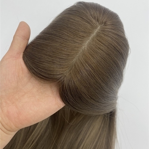 Balayage Ombre Miel Brun Couleur Casher Perruques Européenne Juive Raw Vierge Européenne Cheveux Humains Soie Top Perruques pour Femmes - Product Image 2