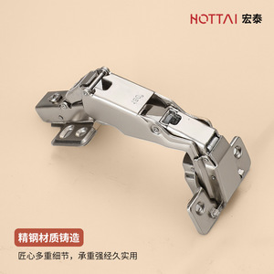 Bisagra de ángulo especial Hongtai 180 con amortiguación y cierre suave, bisagra de armario de mortaja completa de acero inoxidable con diseño moderno - Product Image 5