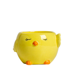 Creative Desktop Ornaments Hand-Painted Easter <b>Candle</b> Holder Cute Chick Glossy Matte Surface Ceramic <b>Candle</b> Jar in <b>Bulk</b> - Product Image 2