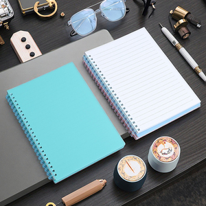 Tùy Chỉnh A4 Kích Thước Lớn Nhật Ký Máy Tính Xách Tay Không Dễ Dàng Vàng Cứng Đăng Ký Máy Tính Xách Tay Xoắn Ốc 500 Trang Cho Sinh Viên - Product Image 1