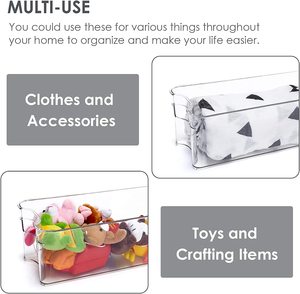 Plastic Refrigerator Storage Box Fridge Storage Bins Kitchen Storage Organiser Pantry Organizers Milk Soda Can Container Clear
