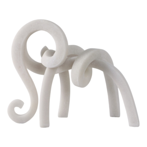 Estatua Espiral Artística de Poliresina, Escultura Decorativa para Sala de Estar, Oficina en Casa, Decoración con Curvas Fluidas y Diseño Caprichoso - Product Image 4