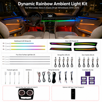 Kit d'éclairage d'ambiance 12V XENPLUS en gros pour Mercedes-Benz Classe E W212 2010-2015, empattement court, dynamique arc-en-ciel, 23 LED